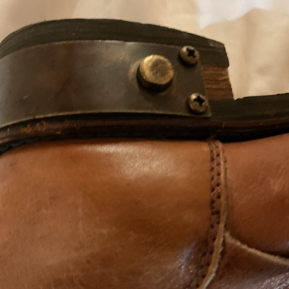 Zigi Girl Brown/Tan Distressed Cowboy Boots with Buckles and Jewels Size 9 - Picture 16 of 16